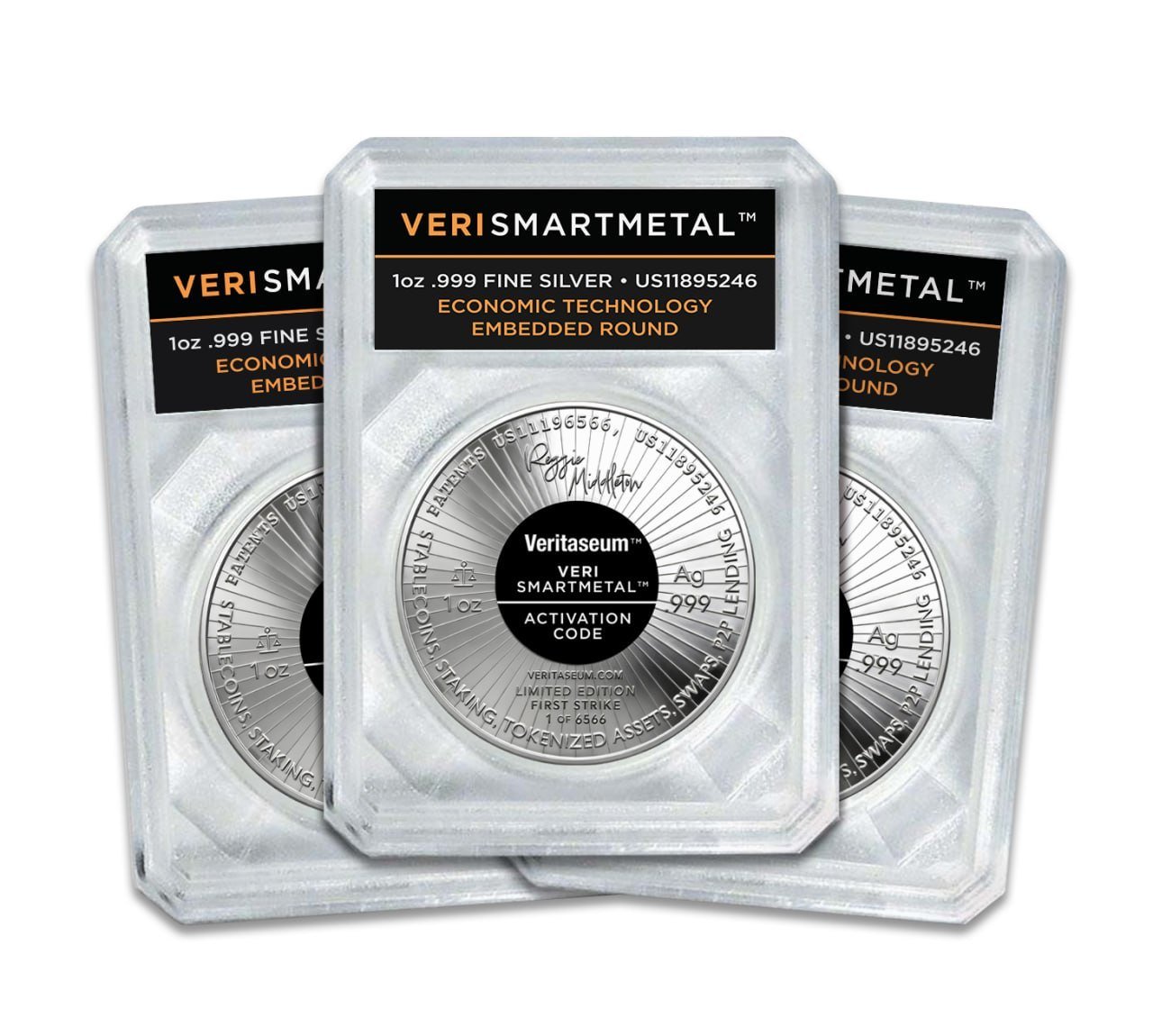 PRESALE - VeritaseumTM Smart Metal Limited Edition First-Strike 1 Toz. Fine Silver Round - Image 6