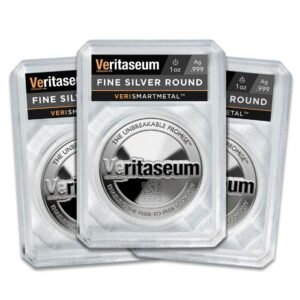 PRESALE - VeritaseumTM Smart Metal Limited Edition First-Strike  1 Toz. Fine Silver Round