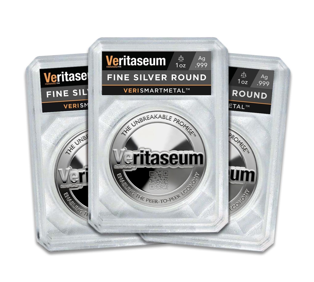 PRESALE - VeritaseumTM Smart Metal Limited Edition First-Strike 1 Toz. Fine Silver Round