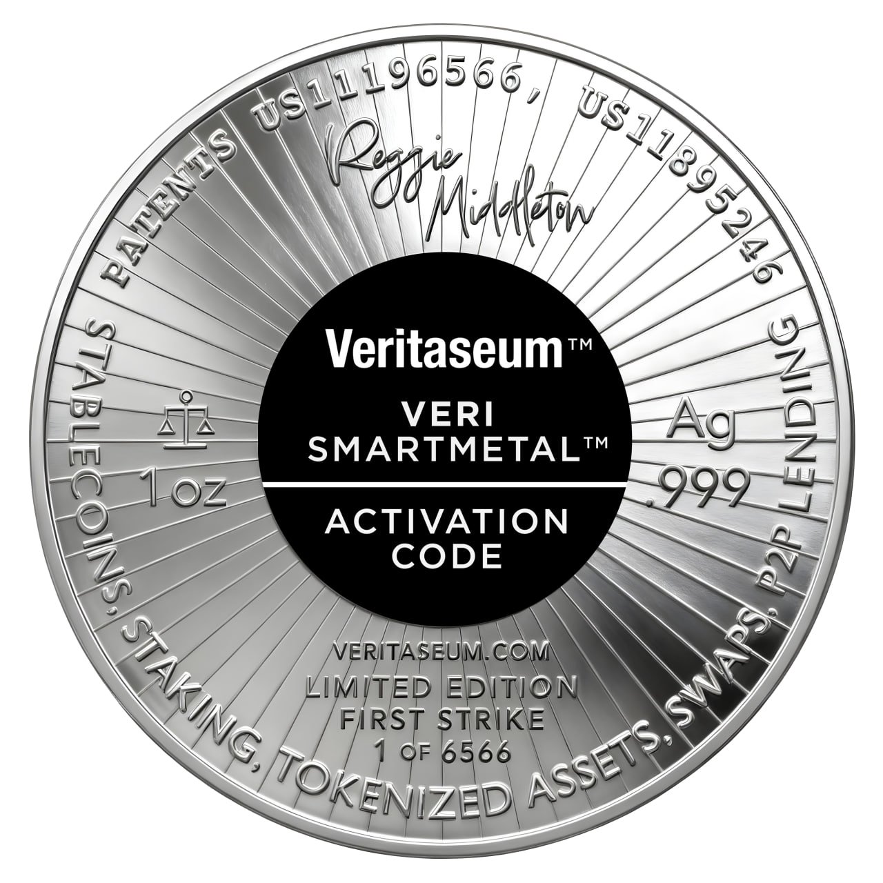PRESALE - VeritaseumTM Smart Metal Limited Edition First-Strike 1 Toz. Fine Silver Round - Image 4