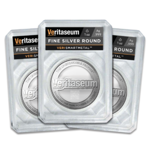 PRESALE - VeritaseumTM Smart Metal Limited Edition First-Strike  1 Toz. Fine Silver Round