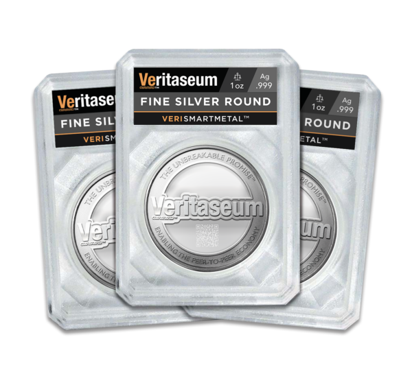 PRESALE - VeritaseumTM Smart Metal Limited Edition First-Strike  1 Toz. Fine Silver Round