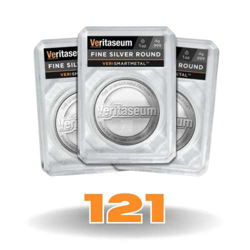 Number 121 - Unique Fine Silver Round