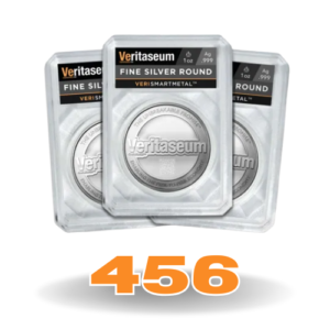 Number 456 - Unique Fine Silver Round