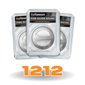 Number 1212 - Unique Fine Silver Round