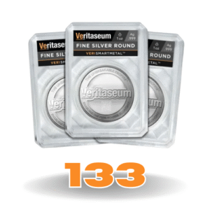 Number 133 - Unique Fine Silver Round