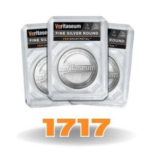 Number 1717 - Unique Fine Silver Round
