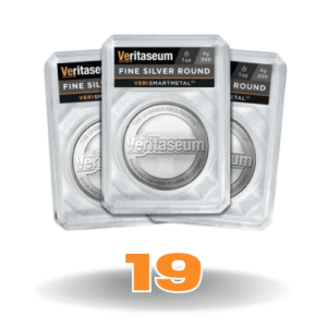 Number 19 - Unique Fine Silver Round