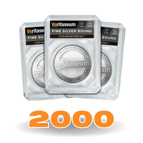 Number 2000 - Unique Fine Silver Round