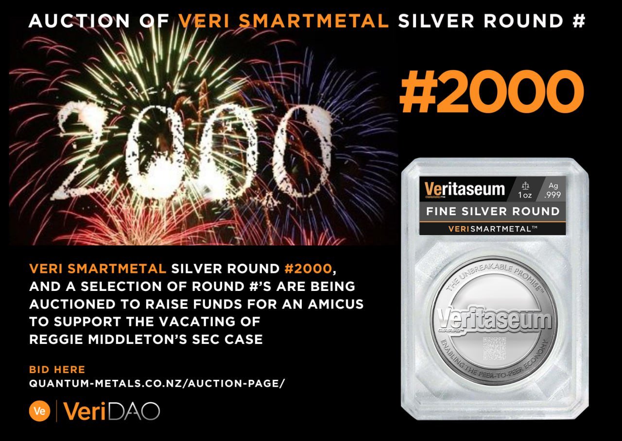 Number 2000 - Unique Fine Silver Round - Image 2