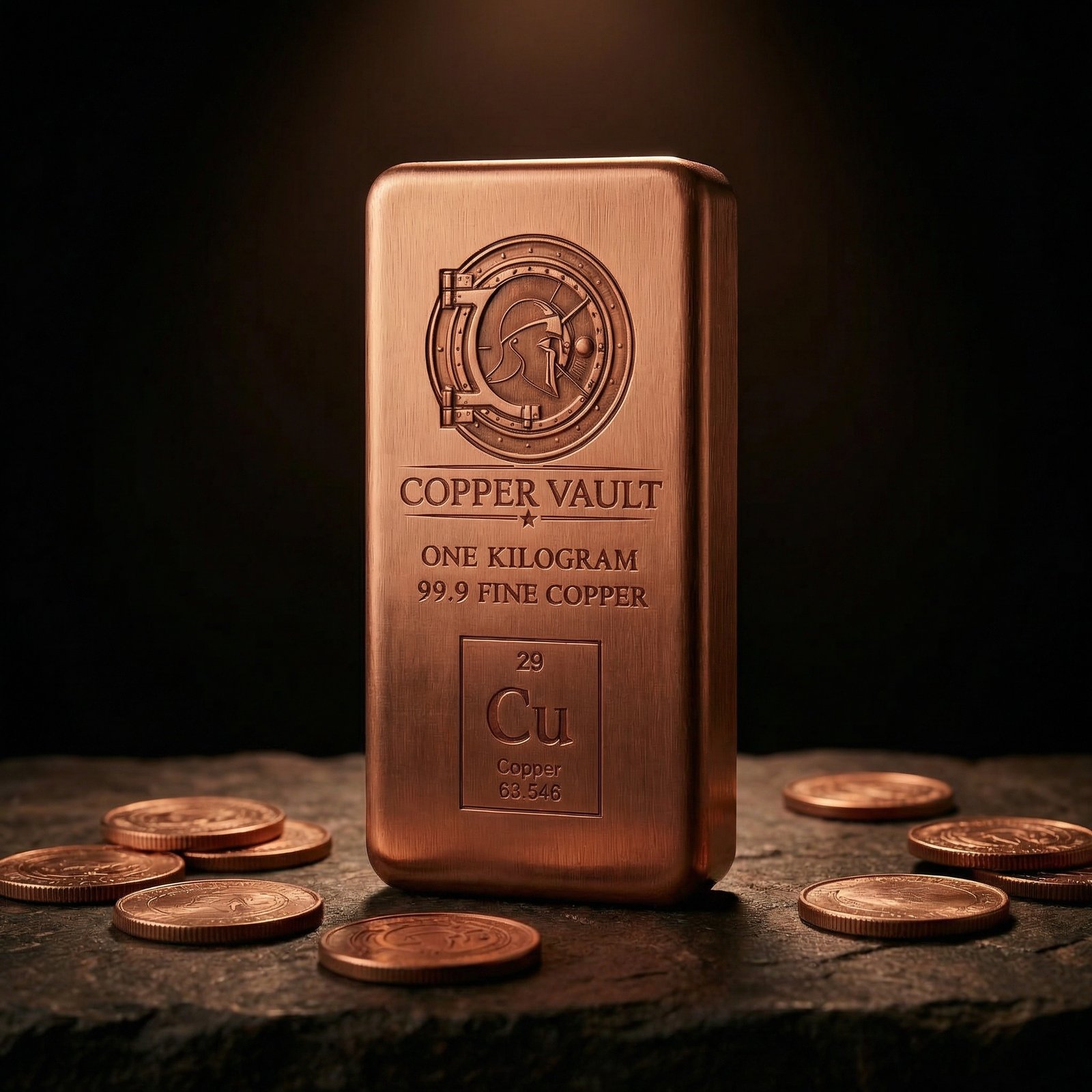 1 kilo copper bullion bar